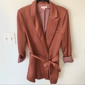 Silky Long Blazer